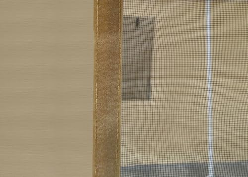 Carport Sidewall Panel with Mesh Windows and Elastic Ball Bungees