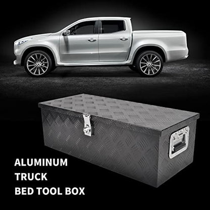 30In Aluminum Tool Box 5 Bar Tread Chest Box Flatbox for Truck Car Outdoor