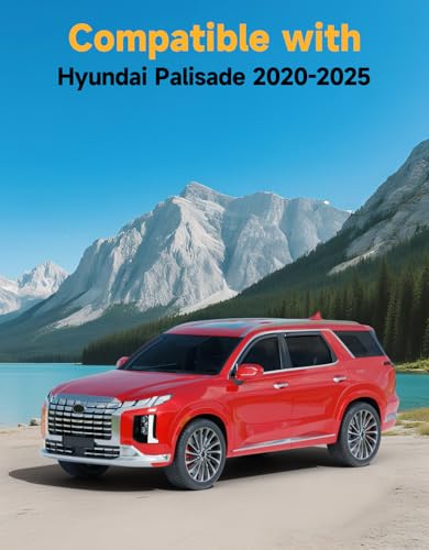in Channel Window Visors Rain Guard for Hyundai Palisade 2020 (4 Count)