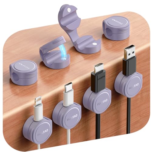 8 Pack Silicone Cord Organizer Magnetic Cable Clips (8 Count)