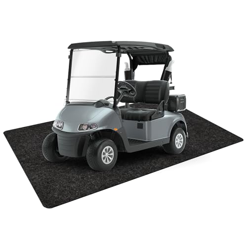 Non Slip Golf Cart Parking Mat 4.9 Ft × 9.1 Ft Garage Floor Mat