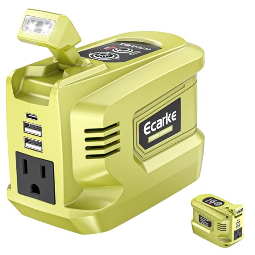 220W Portable Power Inverter Compatible with Ryobi 18V Battery