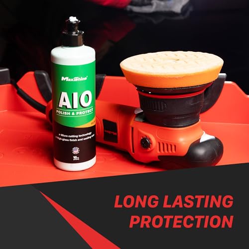 2 Piece M8S V2 Dual Action Polisher & 16oz AIO Polish Car Detailing Kit