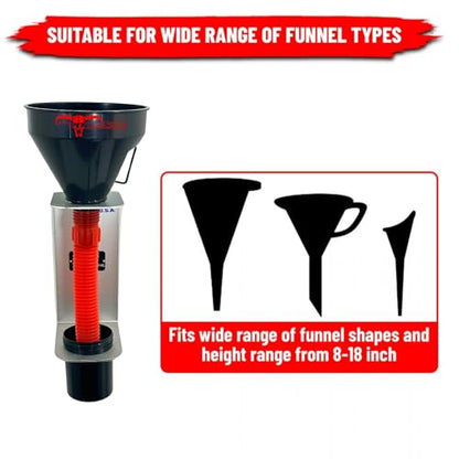 PP3364 Aluminum Oil Funnel Holder Storage Rack