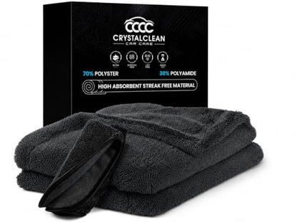 Crystal Clean 1300 GSM Microfiber Car Towel