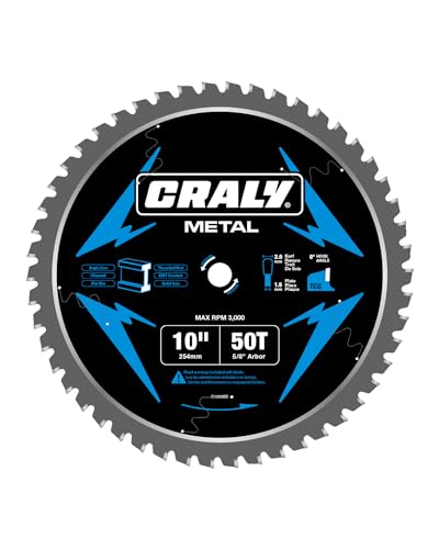 10 Inch 50 Teeth Steel and Ferrous Metal Cutting Circular Saw Blade