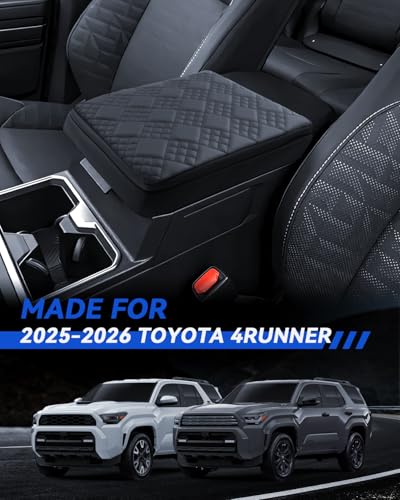 Armrest Cover for 2025 2026 Toyota 4Runner Accessories Center Console Middle Lid Pad Protector for Car Elbow Rest