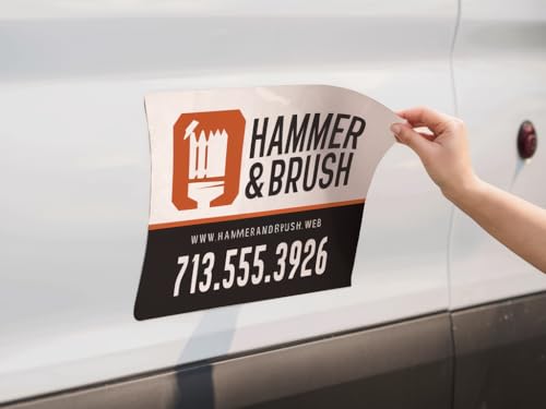 2-Pack, (16x24 in) Custom Laminated Car Magnets for Business Advertising (2 Count)