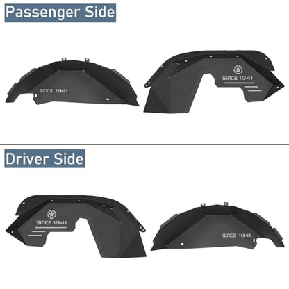 Wrangler JK Aluminum Inner Fender Liners for 2007 (4 Count)