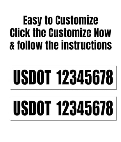 USDOT Number Magnets (2 Count)