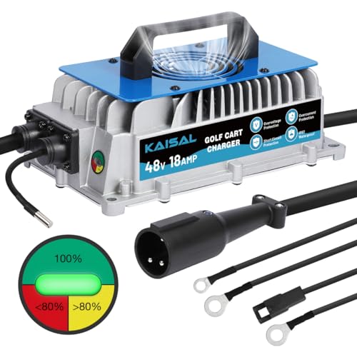Club Car Charger 48V 18A Smart 1250W Golf Cart Battery Charger 48 Volt