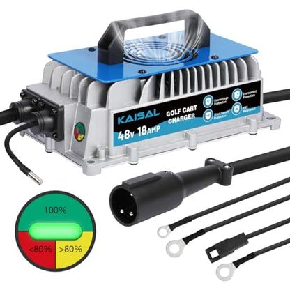 Club Car Charger 48V 18A Smart 1250W Golf Cart Battery Charger 48 Volt