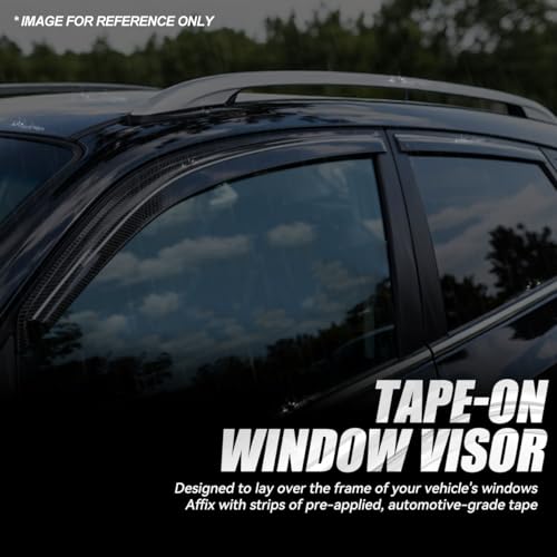 4PCS Tape On Window Visors for 2010