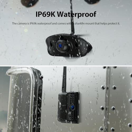 3 Camera Wireless RV Backup Camera System with 7 (4 Count)