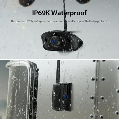 4 Cameras Wireless RV Backup System with 7 (4 Count)