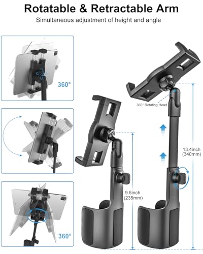 Cup Holder Tablet Holder for Car Mount