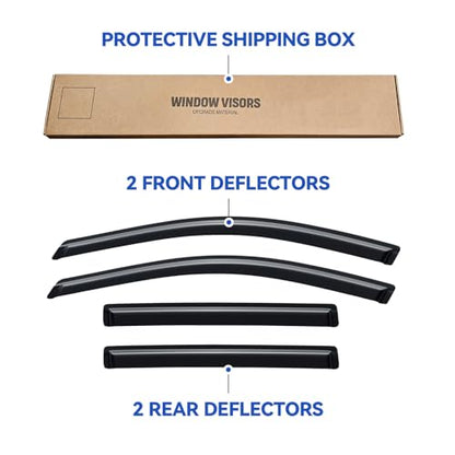 Window Visors Rain Guards for 2010 2011 2012 2013 2014 Subaru Outback