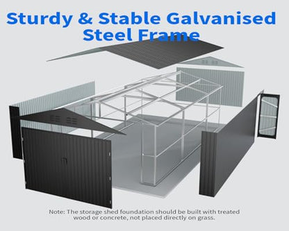10x20 FT Upgrade Outdoor Storage Shed