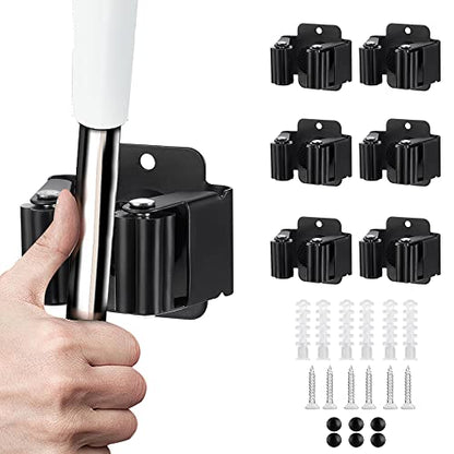 6PCS Broom and Mop Holder (6 Count)