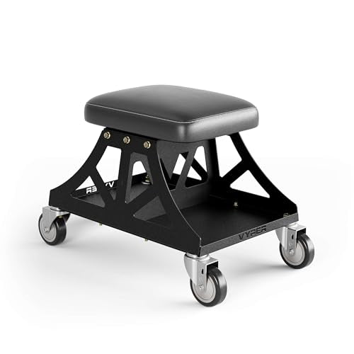 Vyper Low Pro Garage Stool with Removable Seat for Mechanics