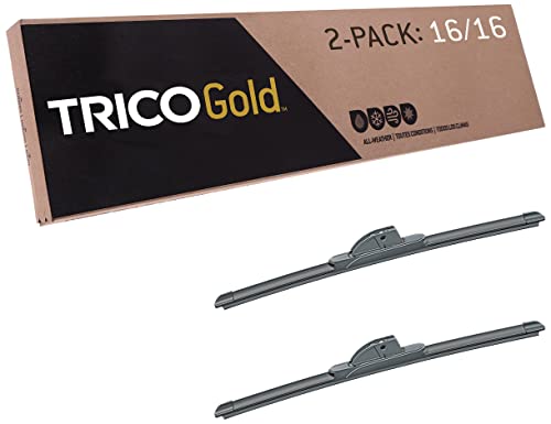 Gold™ (18-1616) 16 & 16 Inch Pack of 2 Automotive Replacement Windshield Wiper Blades for My Car Super Premium All Weather Beam Blade for Select Vehicle Models (2 Count)