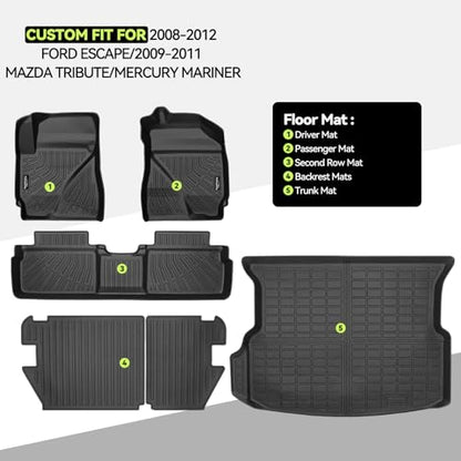 All Weather TPE Floor Mat Set for 2009