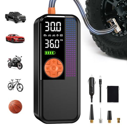 150PSI Portable Cordless Tire Inflator Air Compressor (24 Count)
