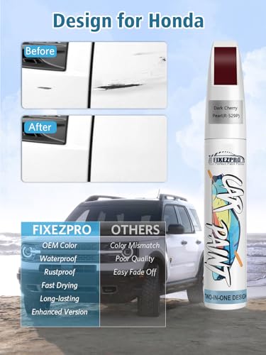 R 529P Dark Cherry Pearl Car Touch Up Paint for Honda