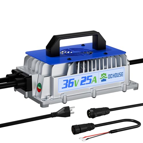 36V 25A Lithium Charger ≥93% Efficiency for Golf Cart Batteries