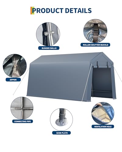 7x15 ft Outdoor Storage Shed