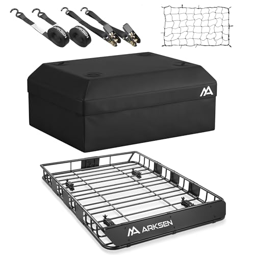 54" x 39" x 5" Roof Rack Cargo Basket with Bag