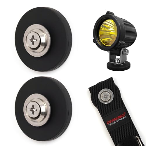 Black Heavy Duty Magnet for Hanging Straps (2 Count)