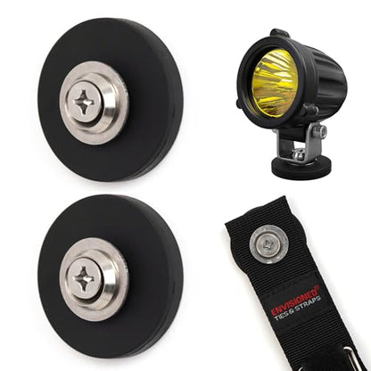 Black Heavy Duty Magnet for Hanging Straps (2 Count)