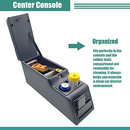31515 Denim Black Deluxe Locking Center Console for Jeep CJ