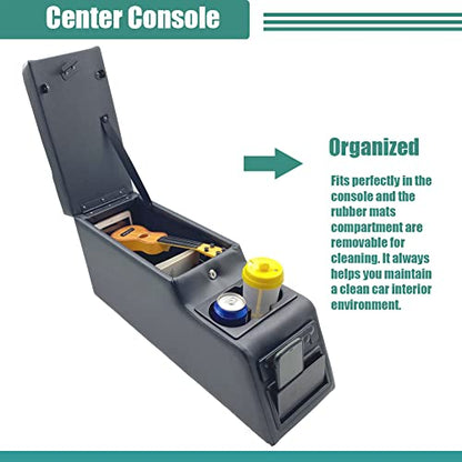 31515 Denim Black Deluxe Locking Center Console for Jeep CJ