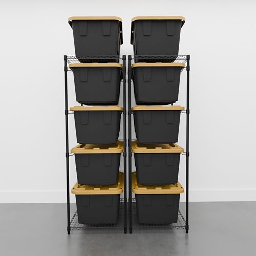 5 Tier Steel Tote Rack for 27 Gallon Bins (2 Count)