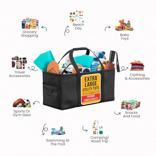 Extra Large Utility Tote Bag