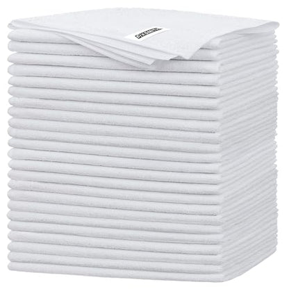 White Microfiber Cleaning Cloth (24 Count)