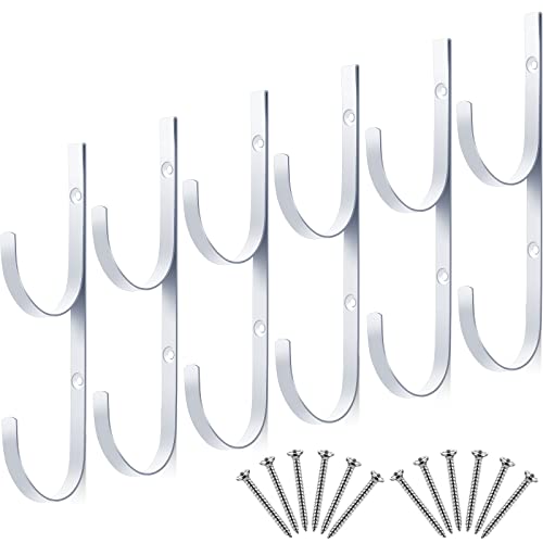 6 Pieces Pool Pole Hook Hanger Swimming Brackets Pool Hook (6 Count)