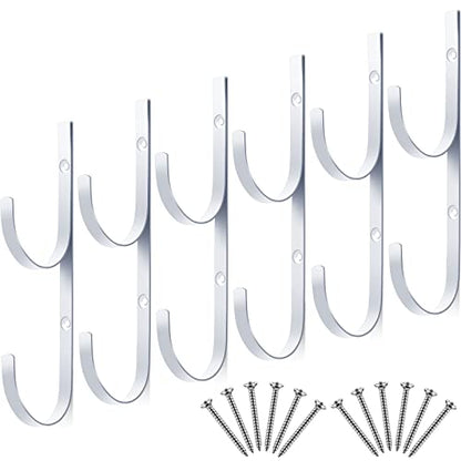 6 Pieces Pool Pole Hook Hanger Swimming Brackets Pool Hook (6 Count)