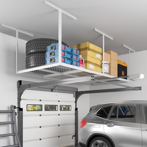 4x8 Overhead Garage Ceiling Storage Rack Organization