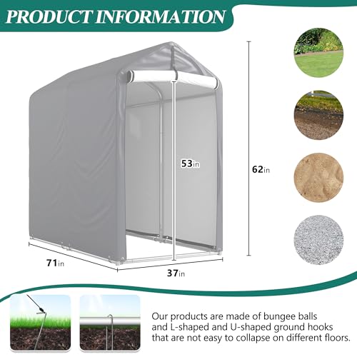6 x 3ft Outdoor Cycle Storage Shelter