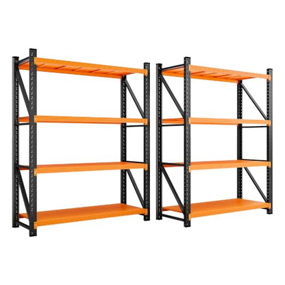 Set of 2 48" Wide Heavy Duty Garage Shelving Units
