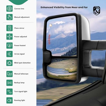 Towing Mirrors for Toyota Tundra 2007