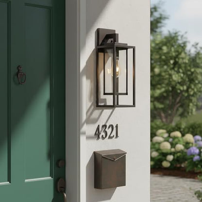 18" Outdoor Wall Light Fixtures Waterproofed Exterior Lantern W (2 Count)