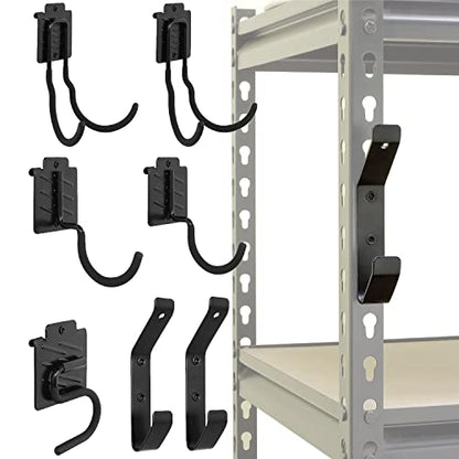 Boltless Shelving Hooks for 1.5 inch Keyhole Shelving Unit 7 Pcs