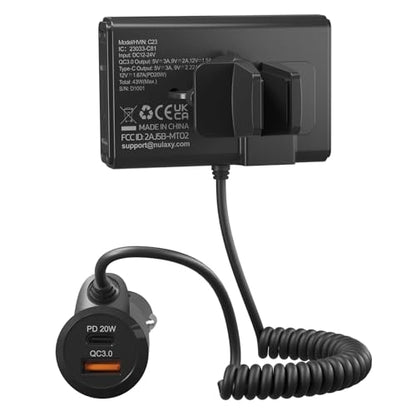 Bluetooth 5.3 Car Adapter with Air Vent Installation & DSP Noise Cancellation