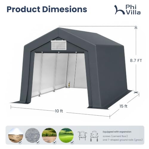 10x15ft Portable Carports