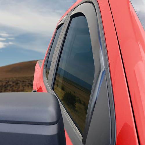 in Channel Extra Durable Rain Guards for Trucks GMC Sierra 1500 2019 (4 Count)