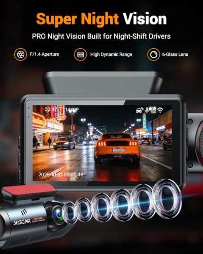 4K Dual Dash Cam with WiFi GPS